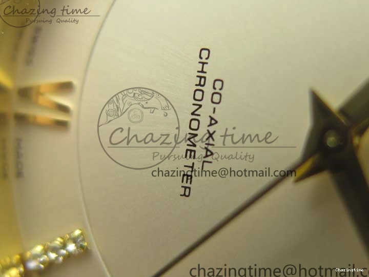 0124 Durable De Ville RG MKF 1:1 Best Edition Silver Dial Diamonds Markers on Brown Leather Strap MIYOTA 9015 V 8047